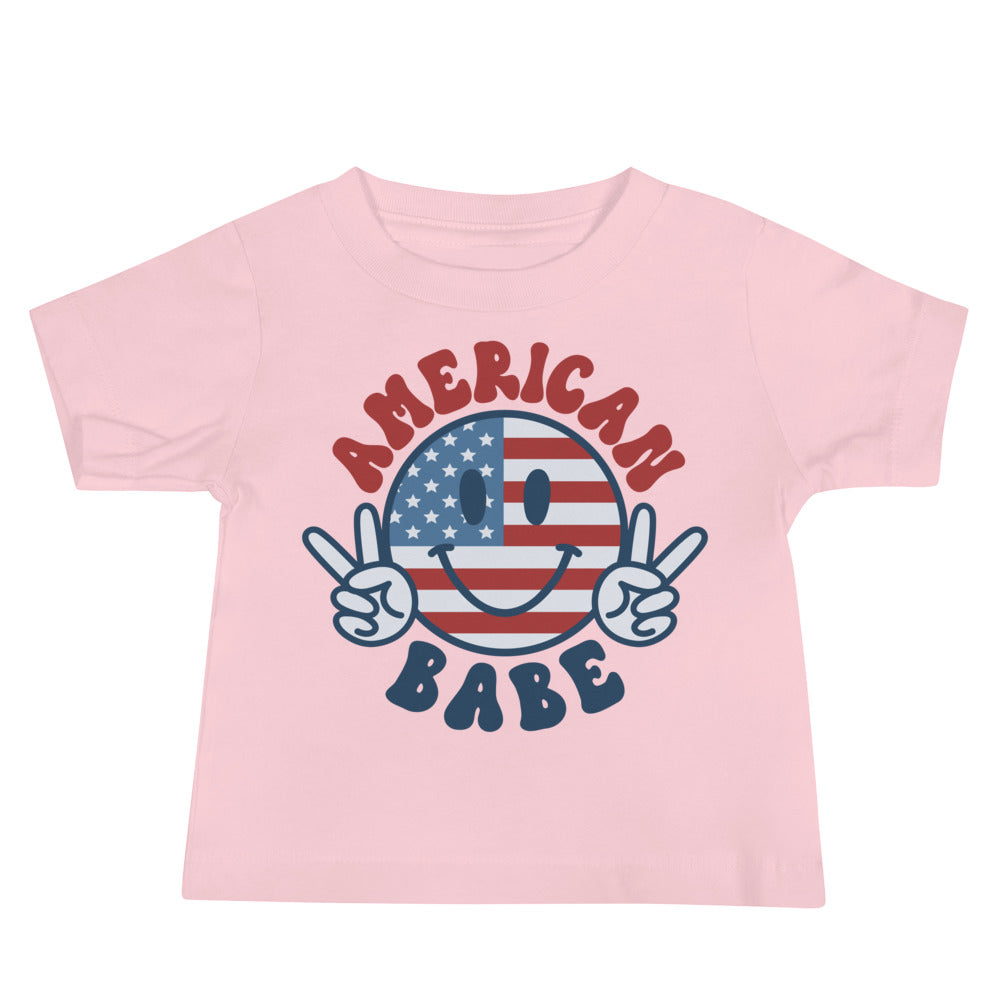 American Babe w/back Baby T