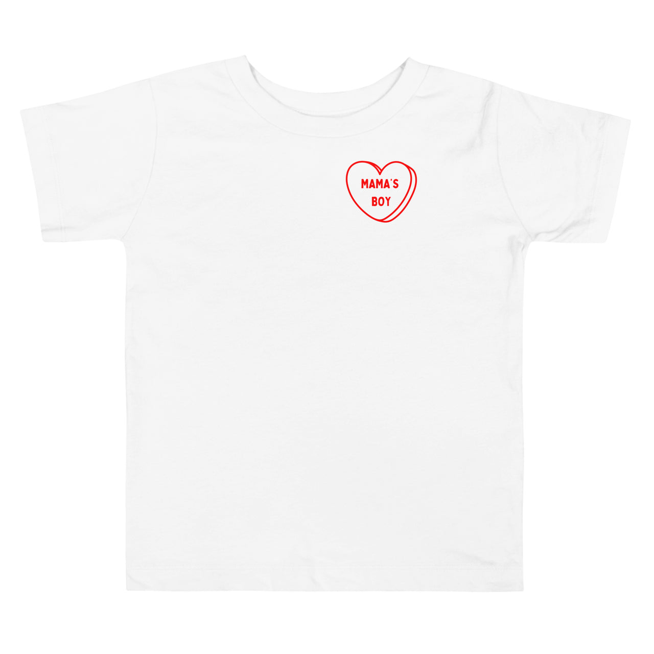 Mama's Boy Heart Candy Red Toddler T