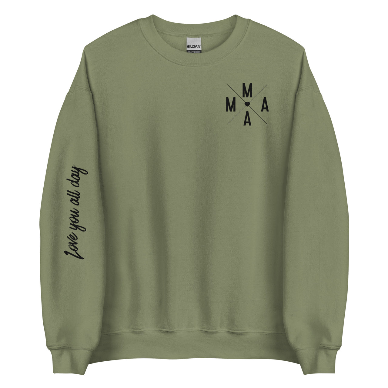 MAMA X w/Love you all day Crew Neck