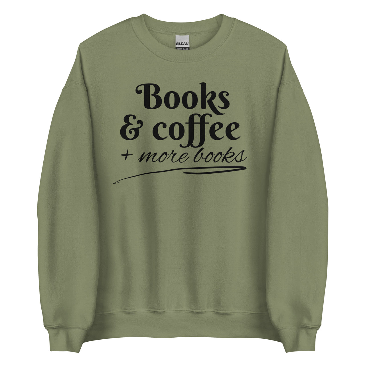 Books & Coffee Crew Neck