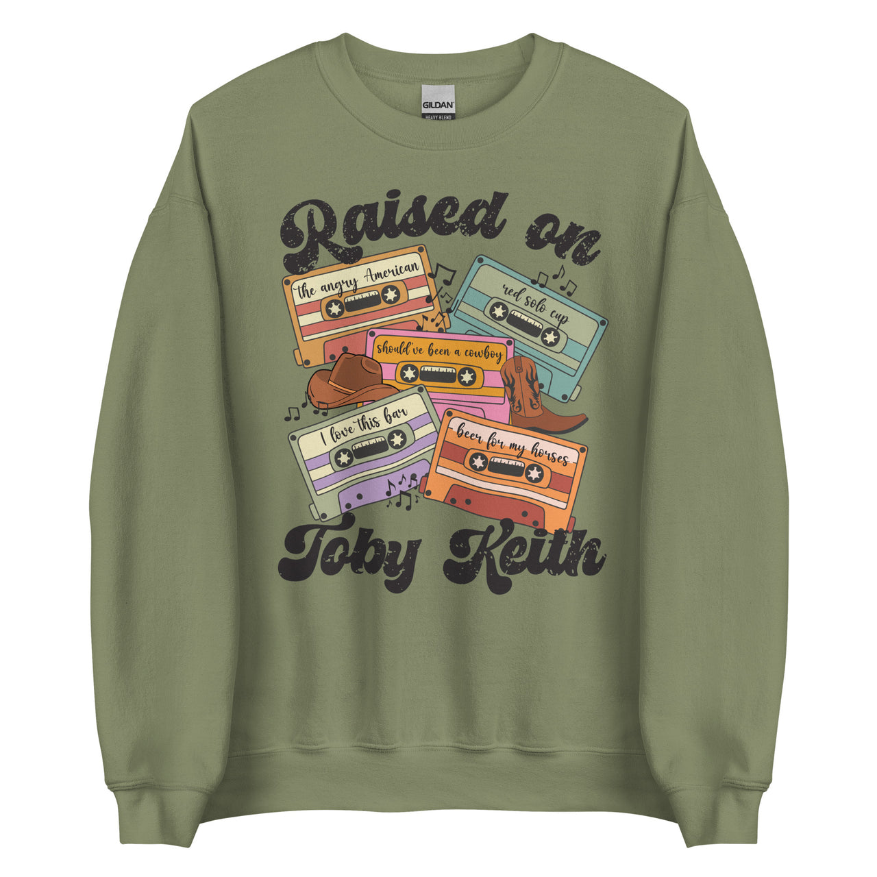 Raised on Toby Keith Crew Neck