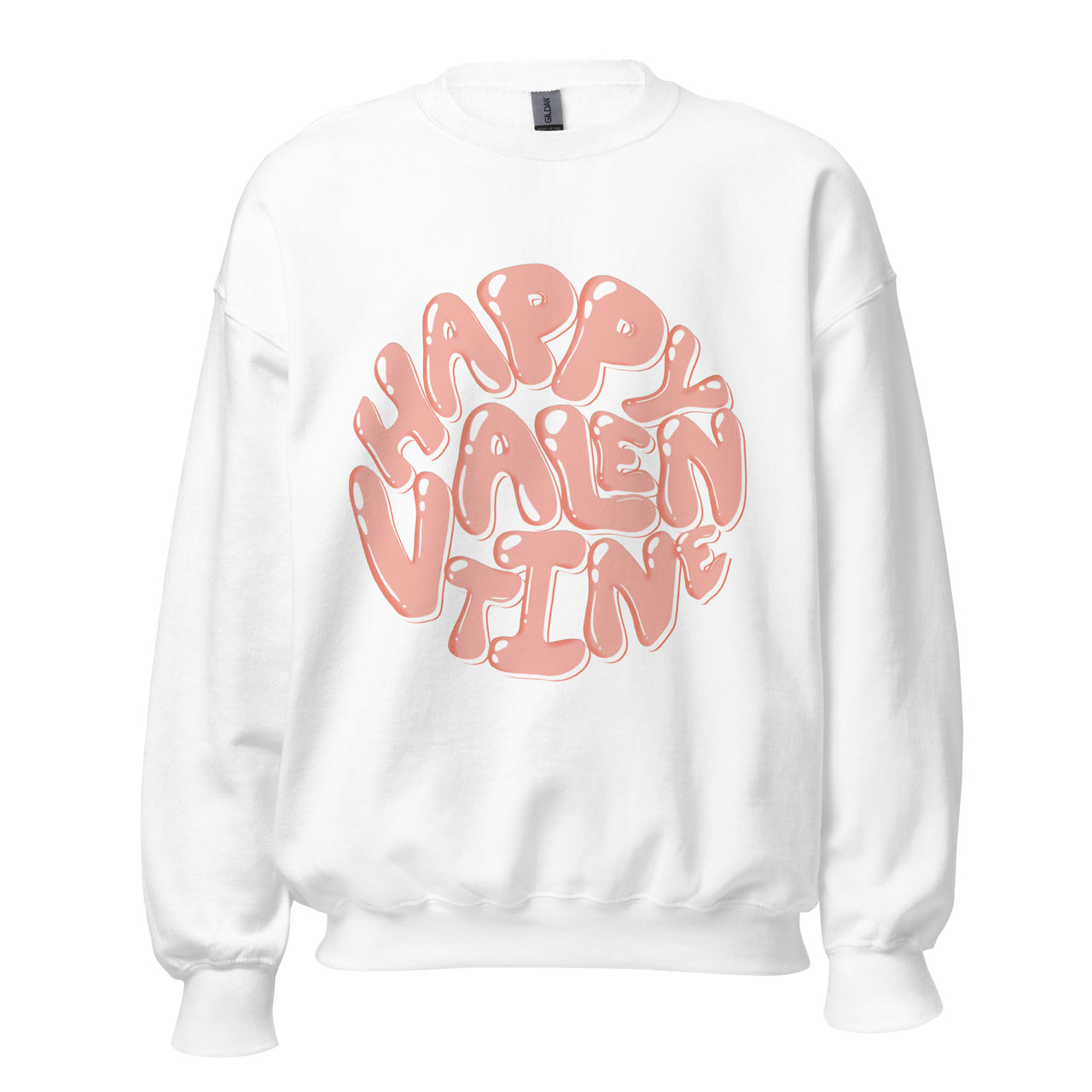 Happy Valentine W/Back Crew Neck