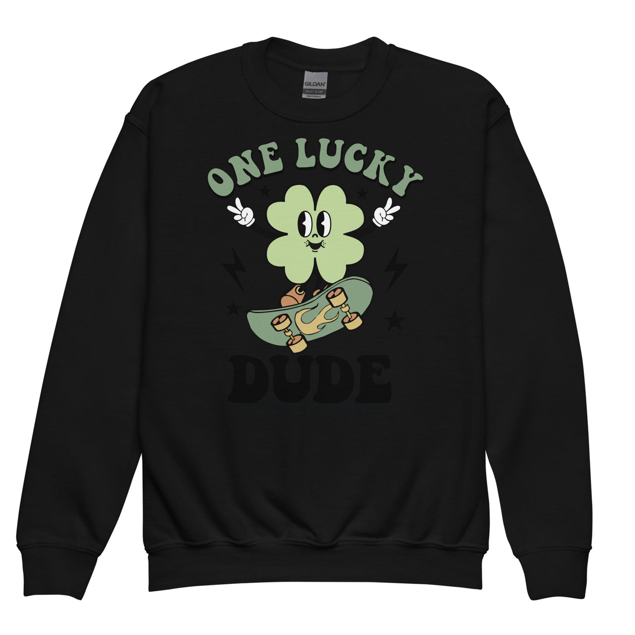 One Lucky Dude Youth Crew Neck