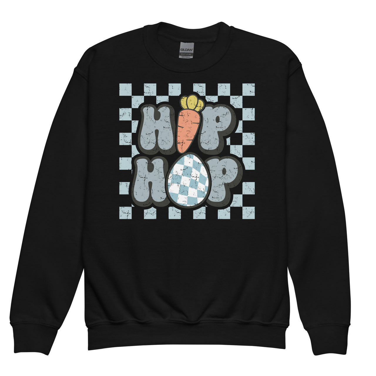 'Hip Hop Blue' Youth Crew Neck