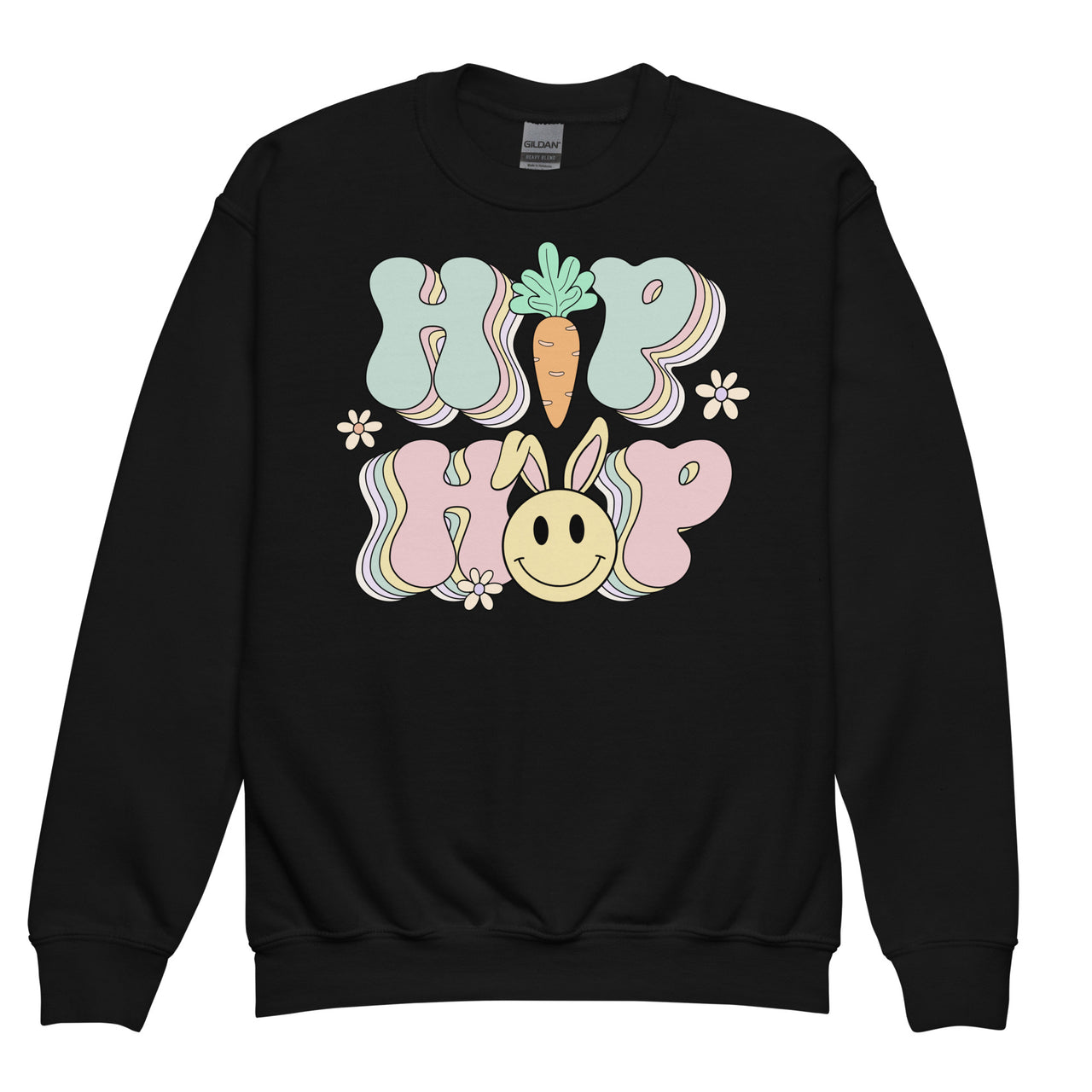 HIP HOP Smiley Youth Crew Neck