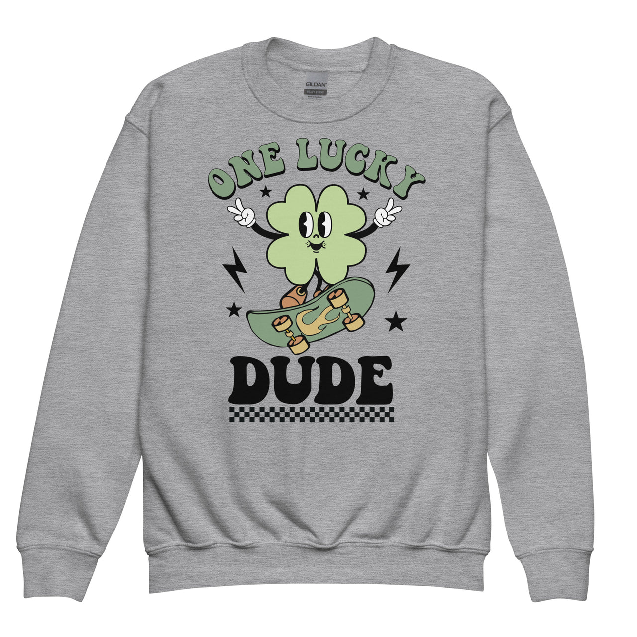 One Lucky Dude Youth Crew Neck